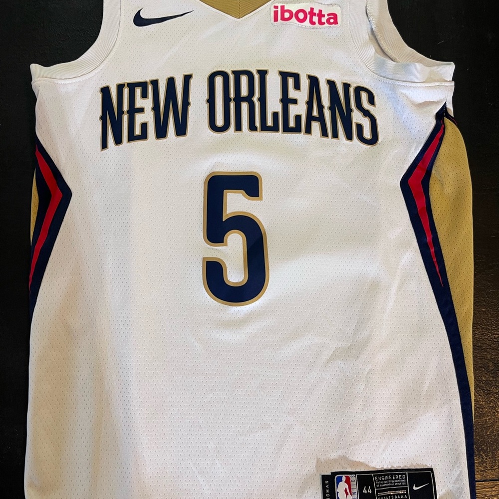 Nike Gold and White Dri-FIT Jersey